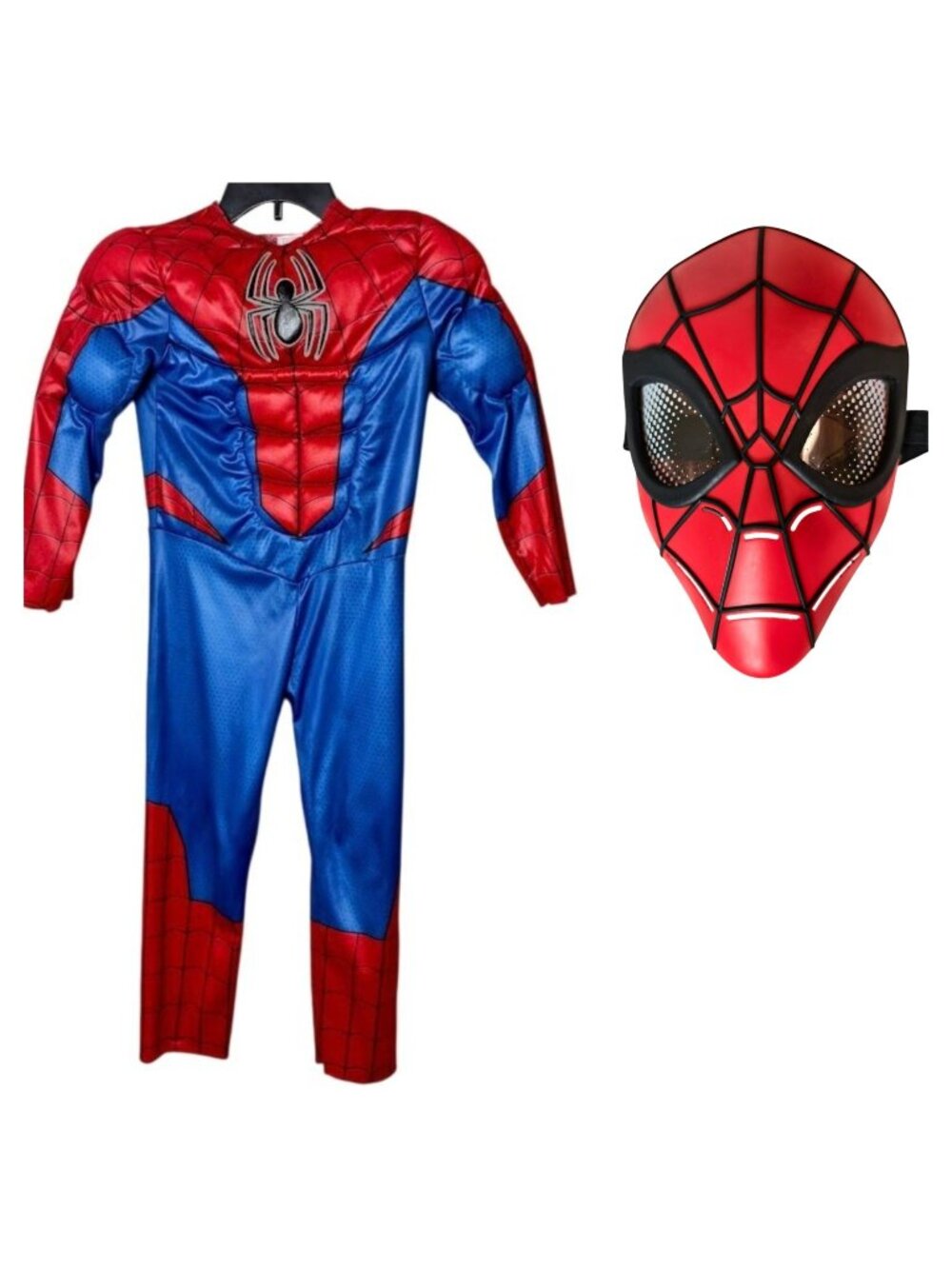 Spider-Man Boys M Costume Complete Muscle Chest Mask Marvel Deluxe